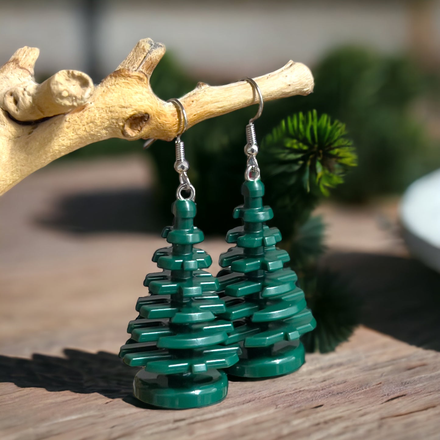 Brick Nic LEGO Christmas Tree Earring Set