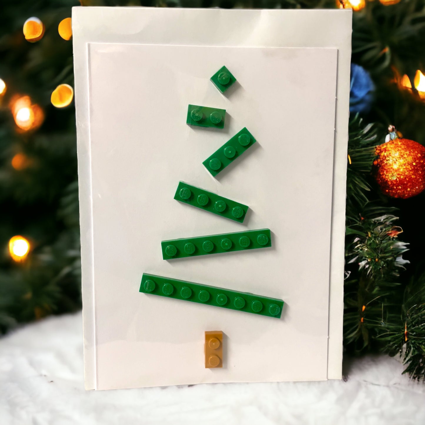 Brick Nic Lego Christmas Tree Christmas Greeting Cards