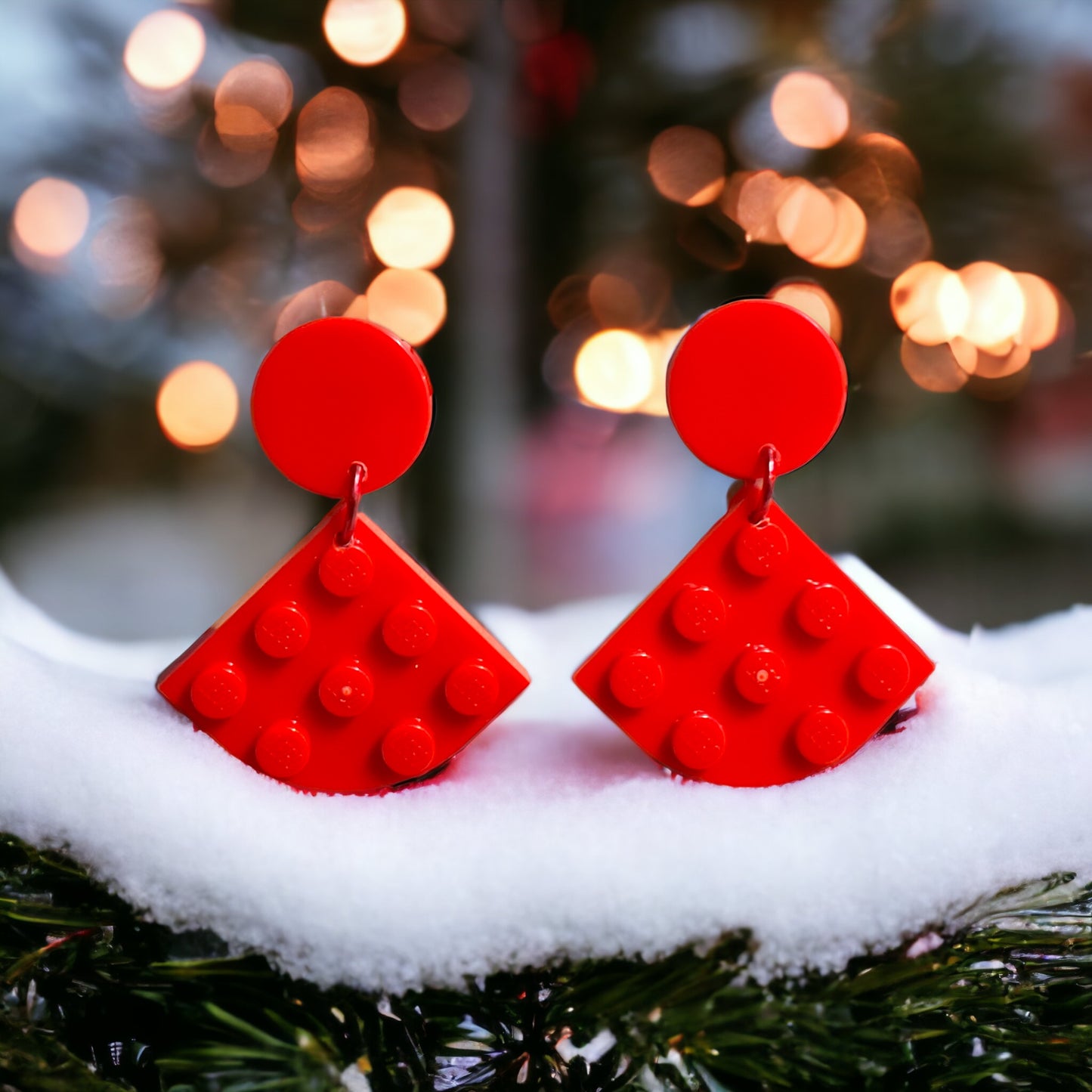 Brick Nic Lego Christmas Bow Earring Sets