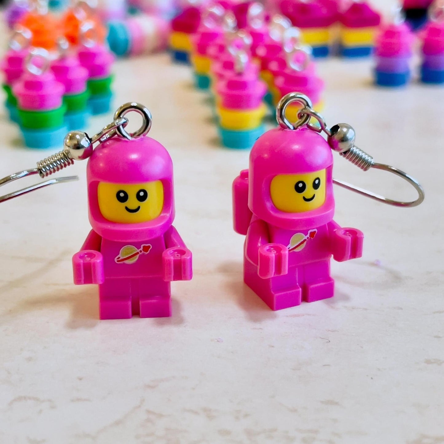 Brick Nic Lego Baby Spaceman Earrings