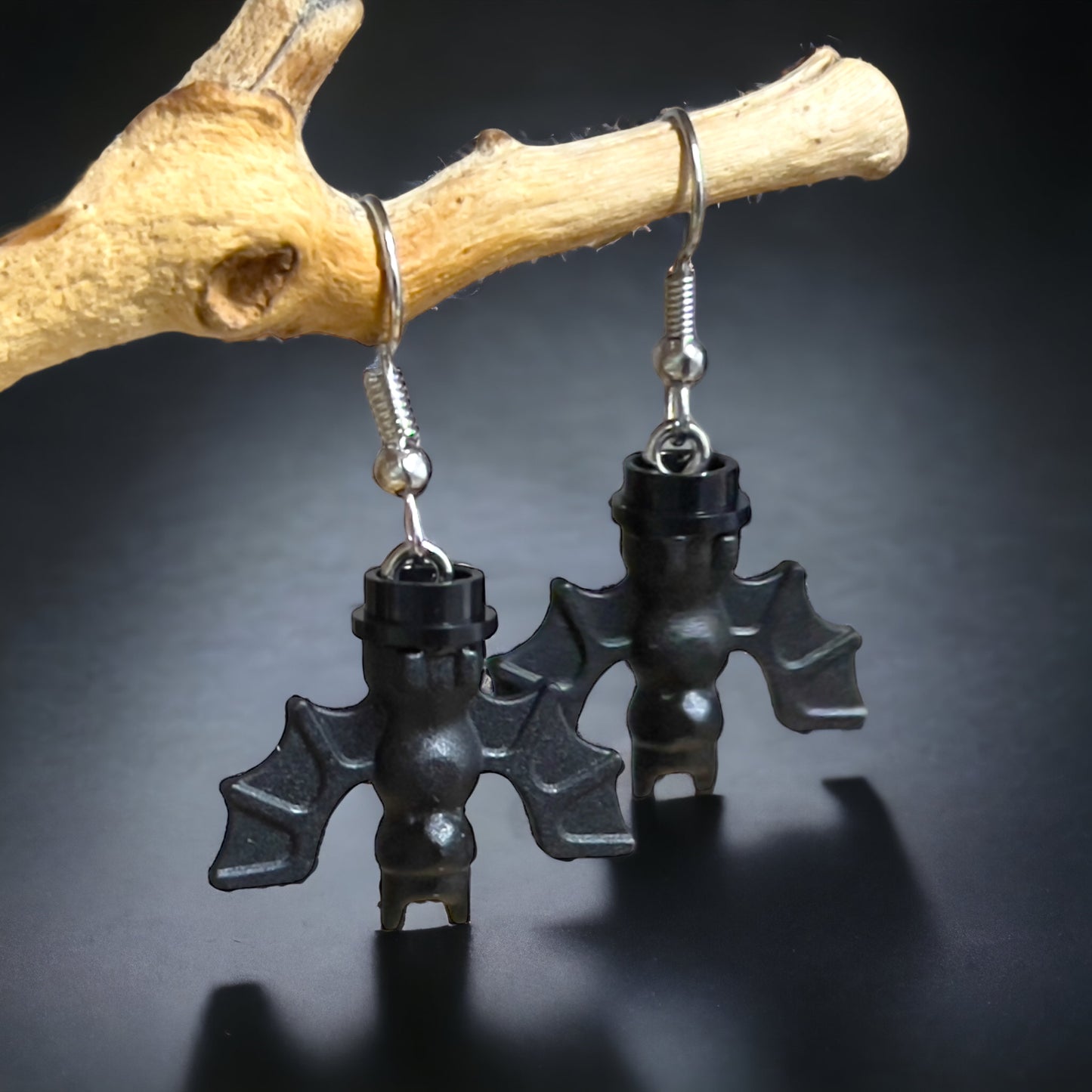 Brick Nic Lego Bat Hook Earring Set