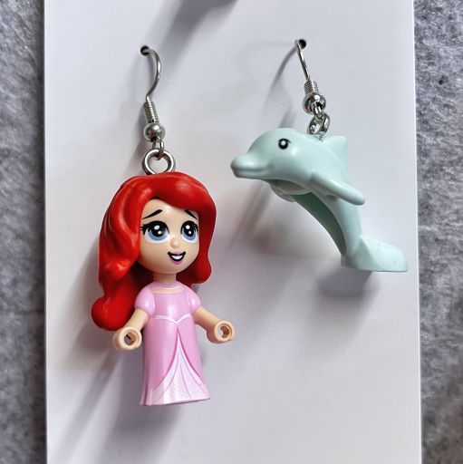 Lego® Disney Ariel & Dolphin Hook Earring