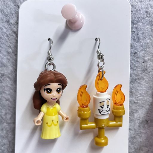 Lego® Disney Beauty and the Beast Belle Earrings