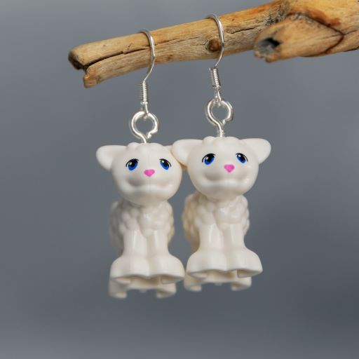 Brick Nic Lego Animal Hook Earrings