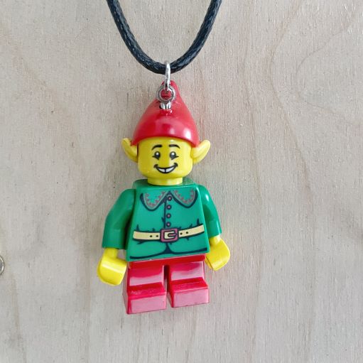 Naughty Christmas Elf Lego® Necklace