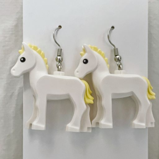 Little Pony Lego Loop Earrings